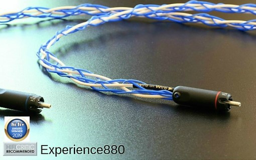 Wire on Wire's Experience880 audio cable ready to be tuned